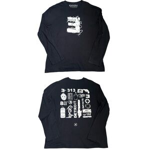 Eminem x Millinsky Men’s Concrete Composition Longsleeve T Shirt Sz 2XL Black